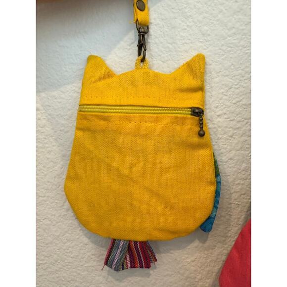 Handmade Fabric Owl Quilt Bag/Purse Snap Closure with Coin Purse - Picture 4 of 8